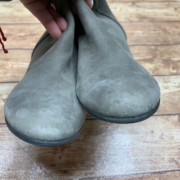 Ecco Ankle Boots Side Zip Nubuck Leather Heels Women’s Size 40 US 9 - 9.5 - Picture 9 of 16